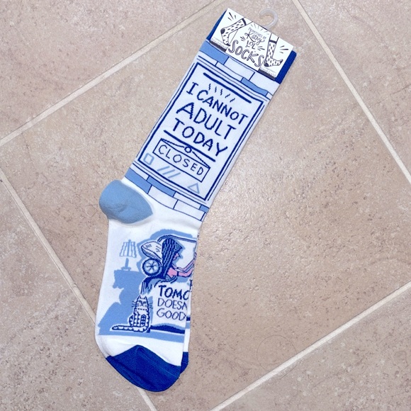 Primitives by Kathy ‘I Cannot Adult Today’ Crew Socks (Unisex) - Picture 3 of 7